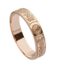 Bague guerrière en or rose pour femme