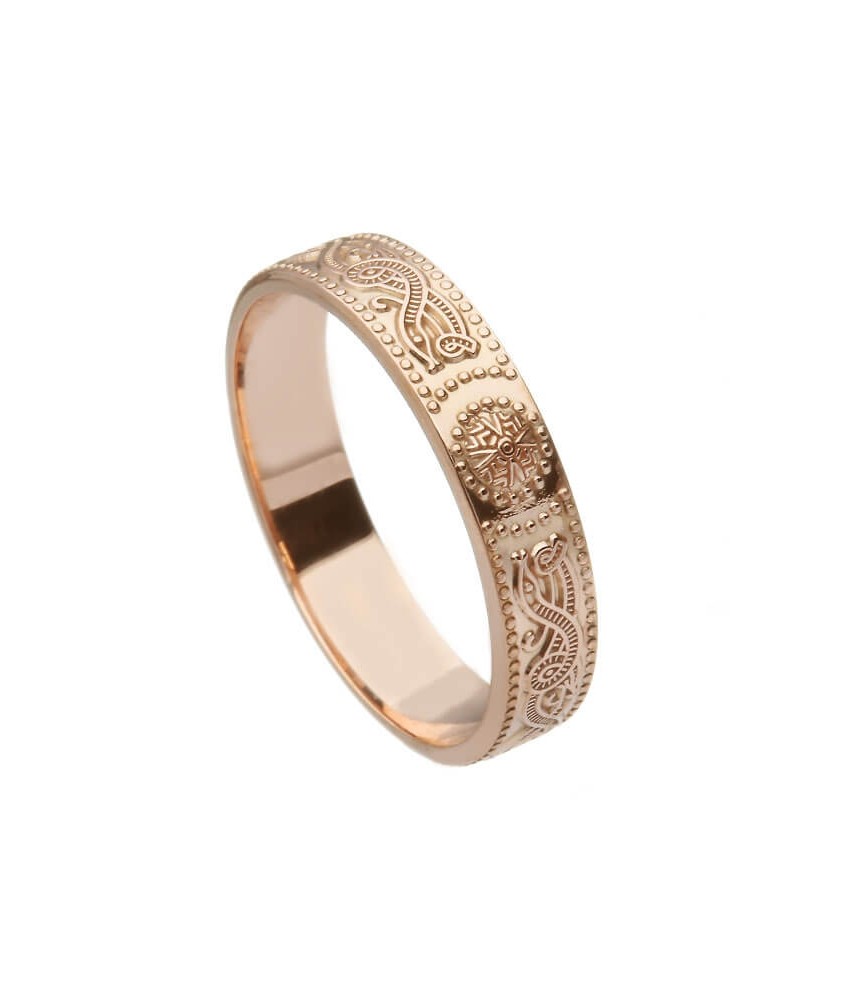 Bague guerrière en or rose pour femme