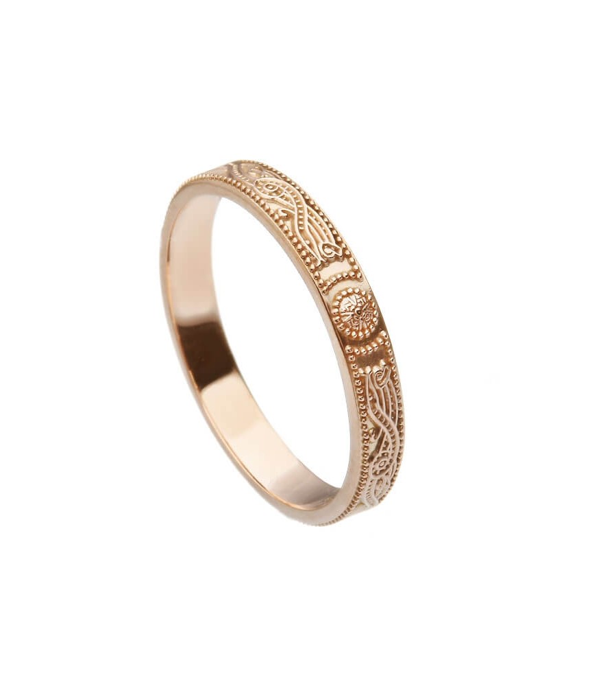 Narrow Rose Gold Warrior Ring