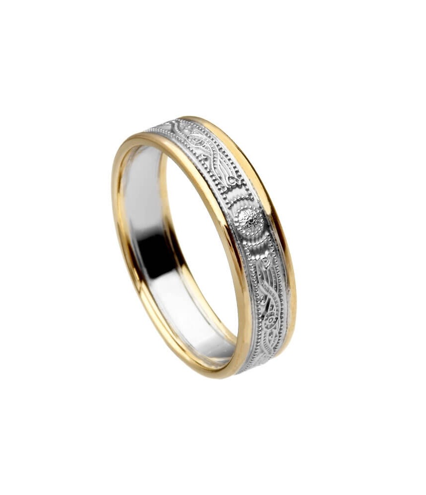 Schmaler Silberner Krieger Ring mit Rand