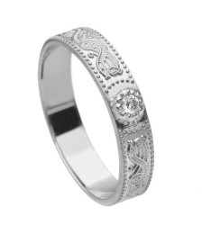 White Gold Warrior Diamond Ring