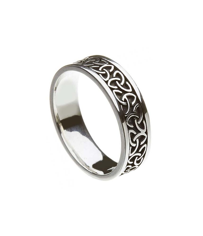 Unisex Solid Trinity Knot Wedding Ring