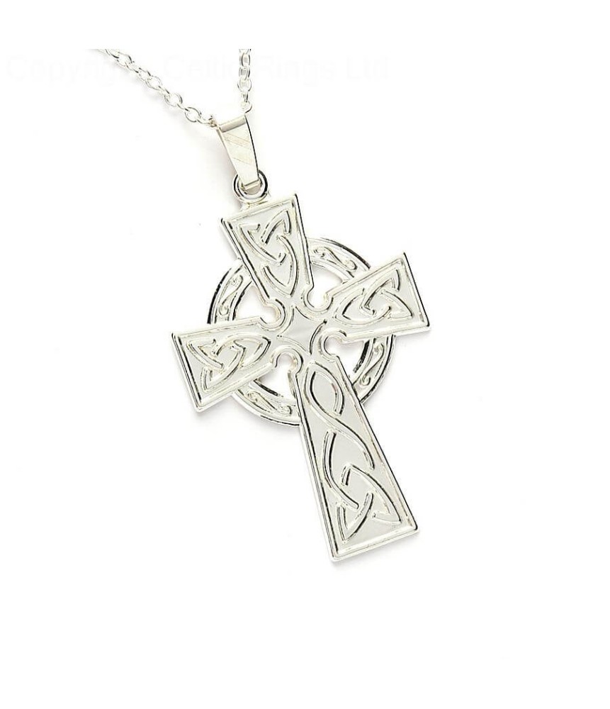 Large Celtic Cross - Sterling Silver