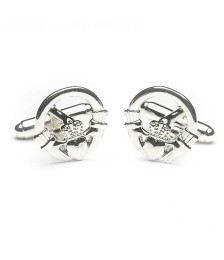 Silver Claddagh Cuff Links