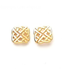 Celtic Square Stud Earrings