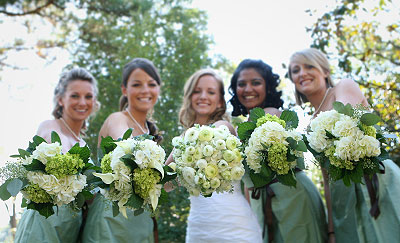 Bride with Bridesmaids