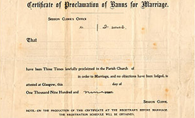 Wedding Proclamation